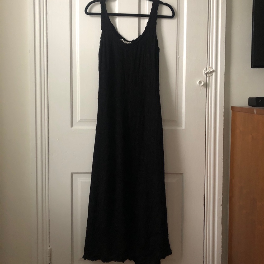 Sexy Vintage 90s Floral Embroidered Tank Dress